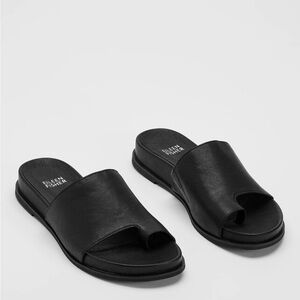 Eileen Fisher Womens Digit Black Sandals Size 7.5